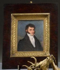 CHABANNE Flavien Emmanuel 1799-1859,Paire de très belles miniatures,Etienne de Baecque FR 2021-11-27