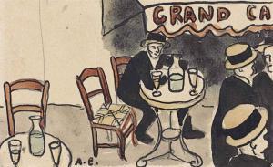 CHABAUD Auguste 1882-1955,Le grand café,Christie's GB 2015-02-05