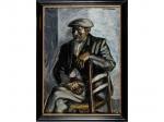 CHABAUD Auguste 1882-1955,Portrait d'un paysan de trois quart,Hôtel des ventes d'Avignon 2024-03-22
