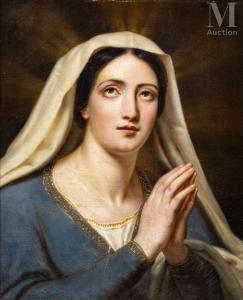 CHABORD Joseph 1786-1848,Vierge en prière,1841,Millon & Associés FR 2023-04-21