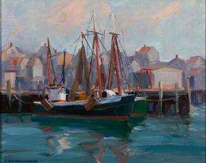 CHADBOURNE LESTER E. 1901-1971,Gloucester Fishing Boats,Barridoff Auctions US 2023-11-18