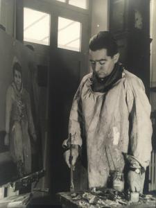 CHADOURNE Georgette 1899-1983,Nicolas de Staël et Peintre dans son atelier,1950,Daguerre 2022-04-04