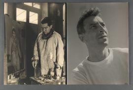 CHADOURNE Georgette 1899-1983,Nicolas de Staël et Peintre dans son atelier,1950,Daguerre 2021-11-23