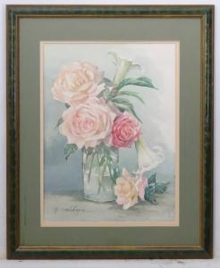 CHADWICK ARRIDGE Irene Margaret 1921,Roses in a vase,Dickins GB 2019-06-17