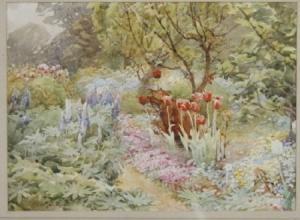 CHADWICK Arthur 1900-1900,Garden scene,Fellows & Sons GB 2008-01-29