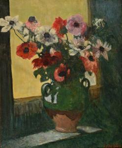 CHADWICK Francis Brook 1850-1943,Fleurs sur un entablement,Thierry-Lannon FR 2019-05-04