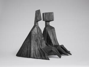 CHADWICK Lynn 1914-2003,Pair of Sitting Figures I,1973,Bonhams GB 2017-11-22