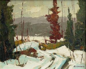 CHADWICK Robert Lee 1905-1971,Road to the Lake,Lando Art Auction CA 2015-10-18