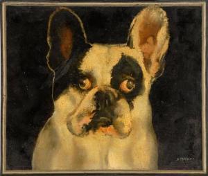 CHADWICK SUSAN,Portrait of a French bulldog,Eldred's US 2015-07-09