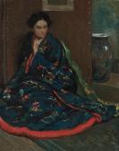 CHADWICK William 1879-1962,Seated Woman in a Kimono,William Doyle US 2016-11-01
