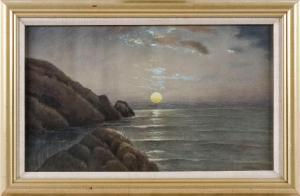 CHAFFEE Samuel R 1850-1920,Moonlit seascape,Eldred's US 2018-09-21