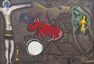 CHAGALL Marc,Chagall, Marc, Derrière le miroir : Nr. 27-28.,1950,Auktionshaus Dr. Fischer 2012-12-07
