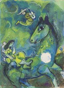 CHAGALL Marc 1887-1985,Le cheval à la lune,1943,Christie's GB 2019-02-27