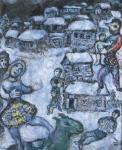 CHAGALL Marc 1887-1985,Le village sous la neige,1970,Christie's GB 2002-04-06