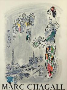 CHAGALL Marc 1887-1985,Magician in Paris,Butterscotch Auction Gallery US 2015-03-22