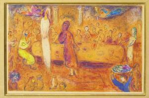 CHAGALL Marc,MEGACLES RECOGNIZES HIS DAUGHTER DURING THE FEAST ,1961,William Doyle 2003-11-11