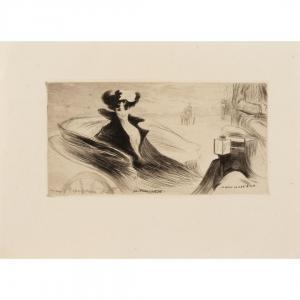 CHAHINE Edgar 1874-1947,La Promenade - les Terrassiers Deux estampes,Tajan FR 2024-03-07