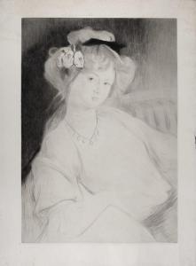 CHAHINE Edgar 1874-1947,Portrait d'élégante,1907,Yann Le Mouel FR 2024-03-31