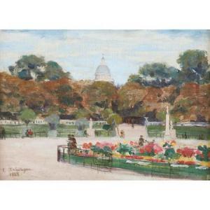 CHAHNAZAR Kouyoumdjan,View of the Pantheon from the Luxemburg Gardens,1928,William Doyle 2009-06-03