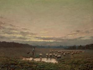 CHAIGNEAU Paul 1830-1906,Moutons à Barbizon,Millon & Associés FR 2013-06-28