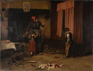 CHAILLOU Narcisse 1837-1916,La remontrance,Conan-Auclair FR 2024-02-20