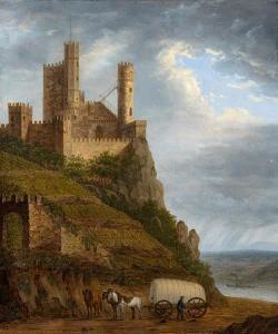 CHAILLY Victor 1800-1800,The Rhine Valley and the Castle Rheinstein,1831,Van Ham DE 2015-05-15