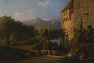 CHAINE Achille Nicolas 1814-1884,Abendliche Heimkehr,Wendl DE 2019-10-24