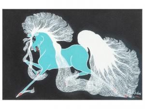 CHALEE Pop 1908-1993,Blue Spirit Horse,Hindman US 2022-09-12