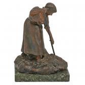 CHALEIGNON J 1800,A woman with rake in hand,Rago Arts and Auction Center US 2015-03-27