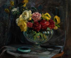 CHALEYE Jean 1878-1960,Bouquet au Cendrier Vert,1927,William Doyle US 2024-04-24