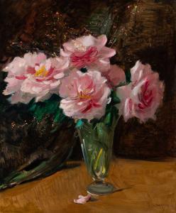 CHALEYE Jean 1878-1960,Le Bouquet de Pivoines Roses,1927,William Doyle US 2024-04-24