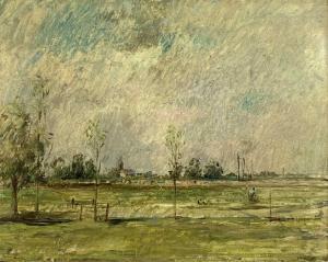 CHALKER Jack Bridger 1918-2014,Landscape,1950,David Lay GB 2020-09-17
