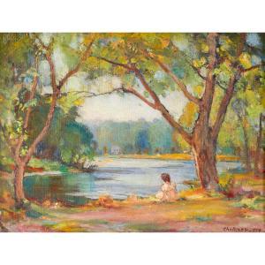 CHALLENER Frederick Sproston 1869-1959,UNTITLED (SUMMER DAY),1954,Waddington's CA 2025-06-26