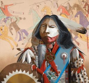 CHALLENGER J.D. 1951,Untitled (Warrior),Santa Fe Art Auction US 2022-04-16