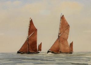 CHALLIS JOHN J 1900,Sailing vessels in full sail,Mallams GB 2017-07-05