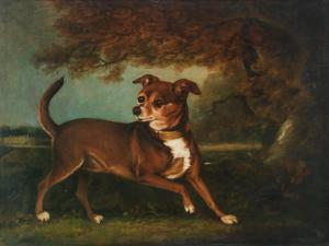 CHALON Henry Bernard 1770-1849,Portrait of a dog in a landscape,1831,Bonhams GB 2023-02-07