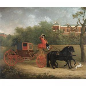 CHALON Henry Bernard,PORTRAIT OF HIS MAJESTY'S STATE COACH HORSES,1799,Sotheby's 2009-07-09