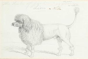 CHALON Henry Bernard,Portrait of Lion, the Duke of York's Poodle,Woolley & Wallis 2023-09-05