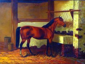 CHALON K.S. 1872-1932,An equine portrait, depicting a chestnut horse,Batemans Auctioneers & Valuers 2021-07-03