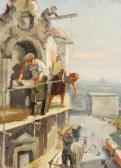 CHALOV Anatoly Ivanovich 1921-1992,Repairing the Clock Tower,Whyte's IE 2009-12-07