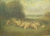 CHALUN P 1800-1800,Sheep Grazing in a Country Landscape,William Doyle US 2007-04-17