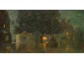 CHAMBERLAIN Joseph 1900,A village scene at dusk,Duke & Son GB 2014-04-10