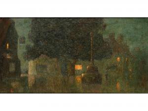 CHAMBERLAIN Joseph 1900,A village scene at dusk,Duke & Son GB 2014-04-10