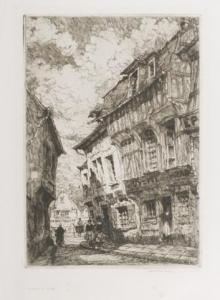 CHAMBERLAIN Samuel 1895-1975,A Sidestreet In Beauvais,Quinn's US 2013-04-27