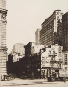 CHAMBERLAIN Samuel 1895-1975,Manhattan, Old and New,1929,Rachel Davis US 2023-06-03