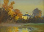 CHAMBERLAIN Trevor 1933,'Autumn Mist, Waterford Marsh',Sworders GB 2023-06-04