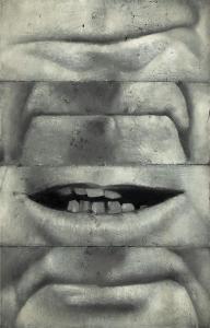 CHAMBERLAIN Wynn 1929-2014,4 Mouths (Mouths of 4 Presidents),Santa Fe Art Auction US 2023-09-20