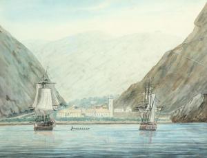 CHAMBERLAYNE William John 1821-1910,View of Jamestown, Saint Helena,Woolley & Wallis GB 2021-08-11