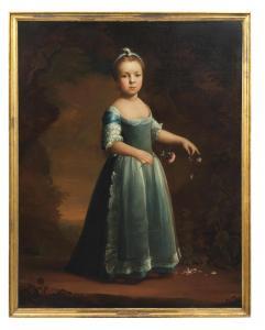 CHAMBERLIN Mason 1727-1787,Portrait of a girl, full-length, in a blue dress p,Bonhams GB 2023-09-13