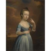 CHAMBERLIN Mason 1727-1787,PORTRAIT OF A GIRL WITH A ROBIN,Sotheby's GB 2011-04-14